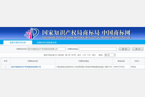 2国知贺州公司为国家知识产权局备案的商标代理机构.jpg